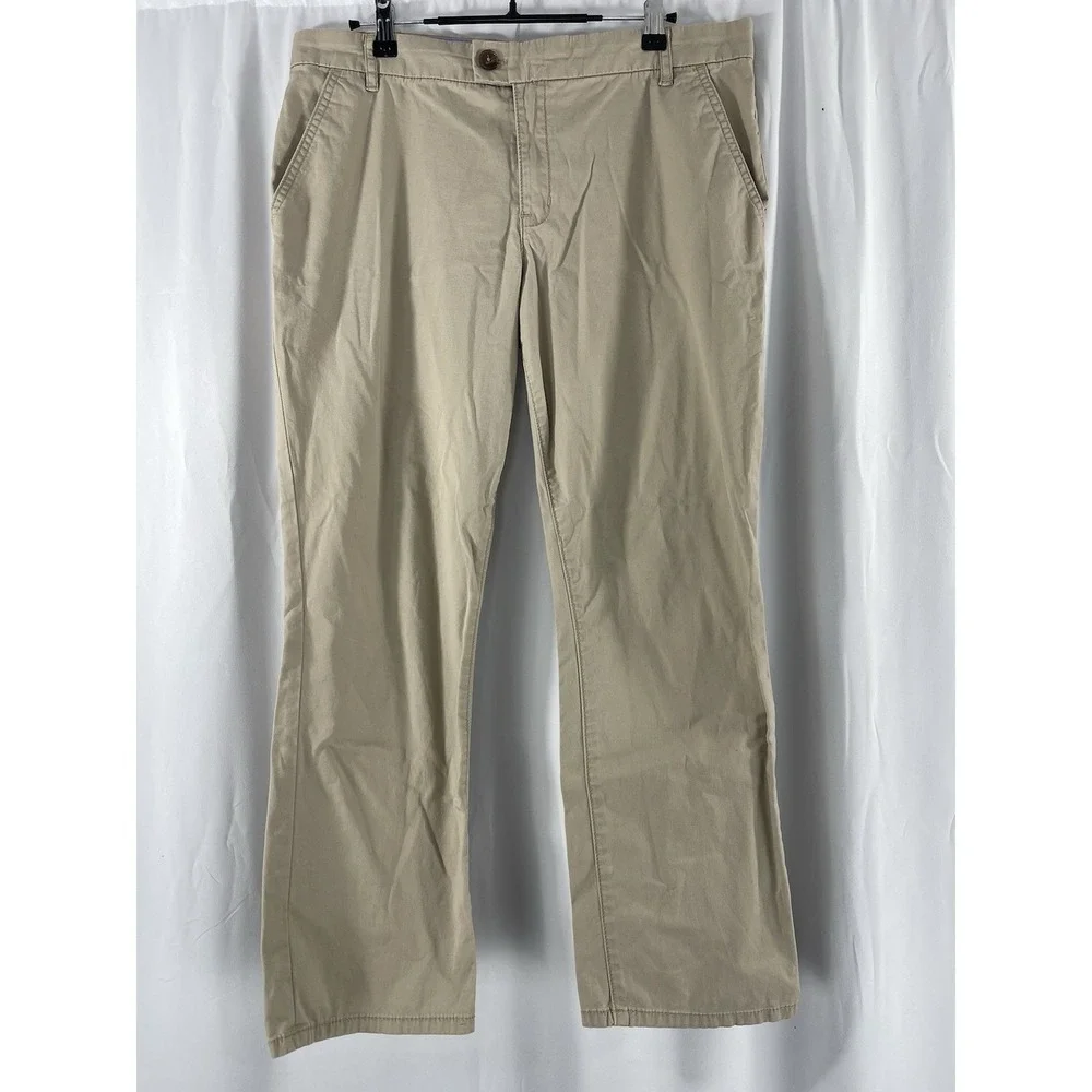 Tory Burch Women's Chino Khaki Pants Size 29 Cotton Casual Workwear